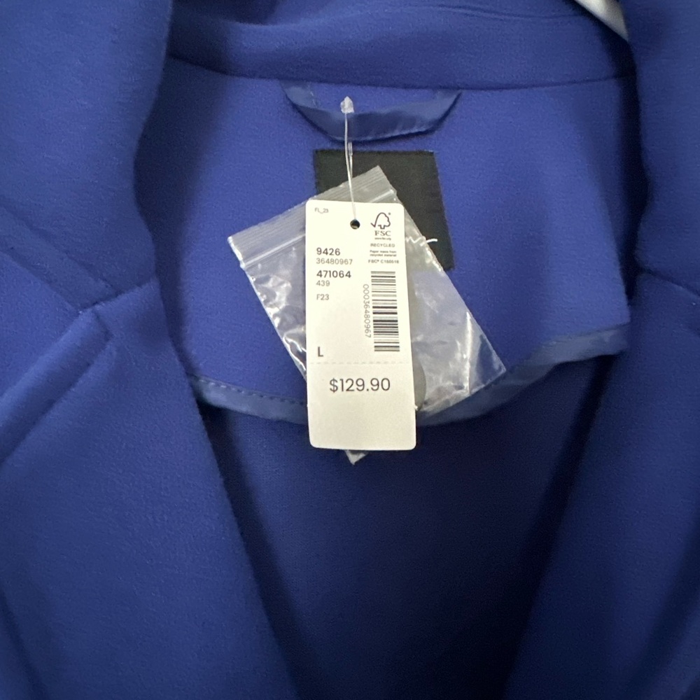 NEW Reitmans Blue Coat (L) - Picture 3 of 9